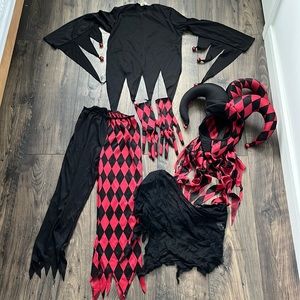 Sinister Jester Halloween costume child medium boy/girl